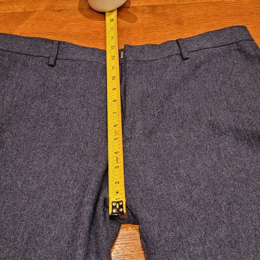 J.CREW Men's Thompson Pants Blue Wool Blend Twill Dress Pants 36x32